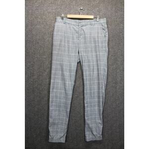 Nike Golf White Window Pane Dri- Fit Pants Mens 34x33.5 Gray